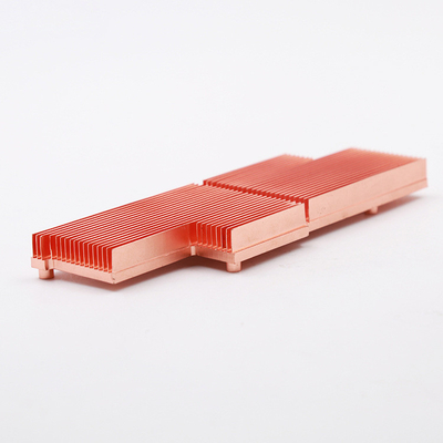 Higher Power Cooper C1100 Skived Fin Heat Sink CNC Precise 650 Deactivation