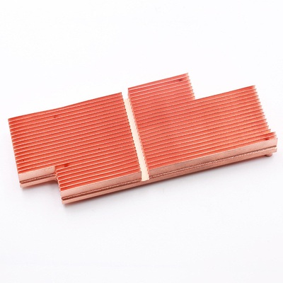 Higher Power Cooper C1100 Skived Fin Heat Sink CNC Precise 650 Deactivation