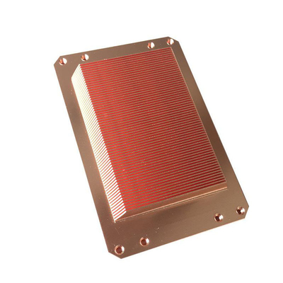 Passivation 650 Copper C1100 Skived Dense Fins Heat Sink For Led Lighting