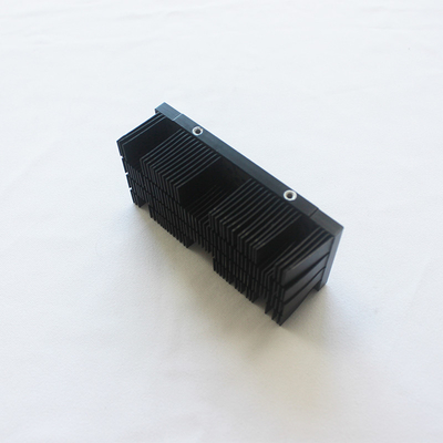 Anodizing Black Bonded Straight Fin Heat Sink Al6063 High Density ISO9001
