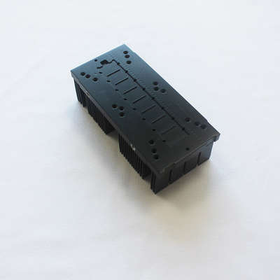 Anodizing Black Bonded Straight Fin Heat Sink Al6063 High Density ISO9001