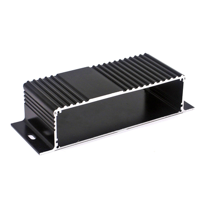 Al6063-T5 Extruded Pcb Aluminum Profile Enclosure With 2pcs Baffle