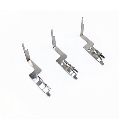 Switch Electrical Brass Components Metal Copper Stamping Parts For Silver Contact Rivet