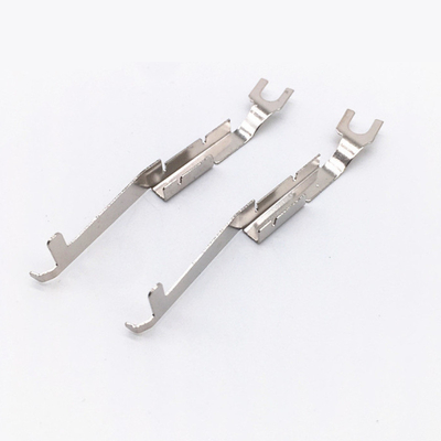 Switch Electrical Brass Components Metal Copper Stamping Parts For Silver Contact Rivet