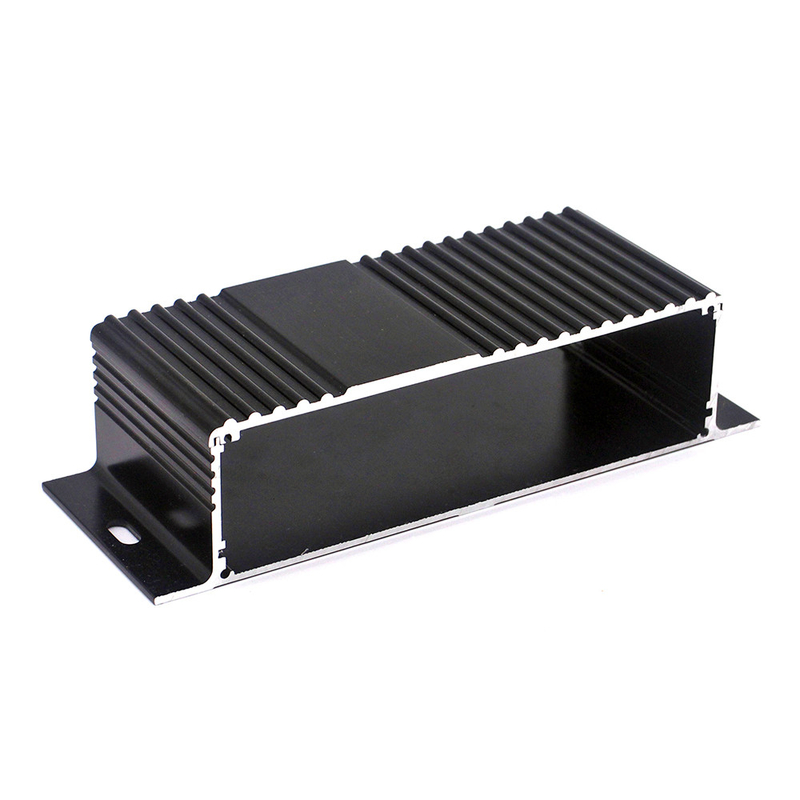Al6063-T5 Extruded Pcb Aluminum Profile Enclosure With 2pcs Baffle